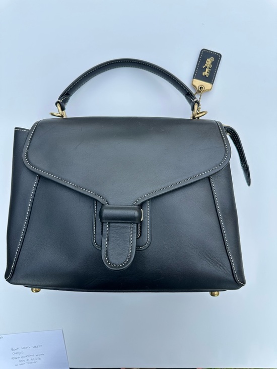 Coach Handbags - Coach Black  courier carryall Leather Top-Handle Satchel